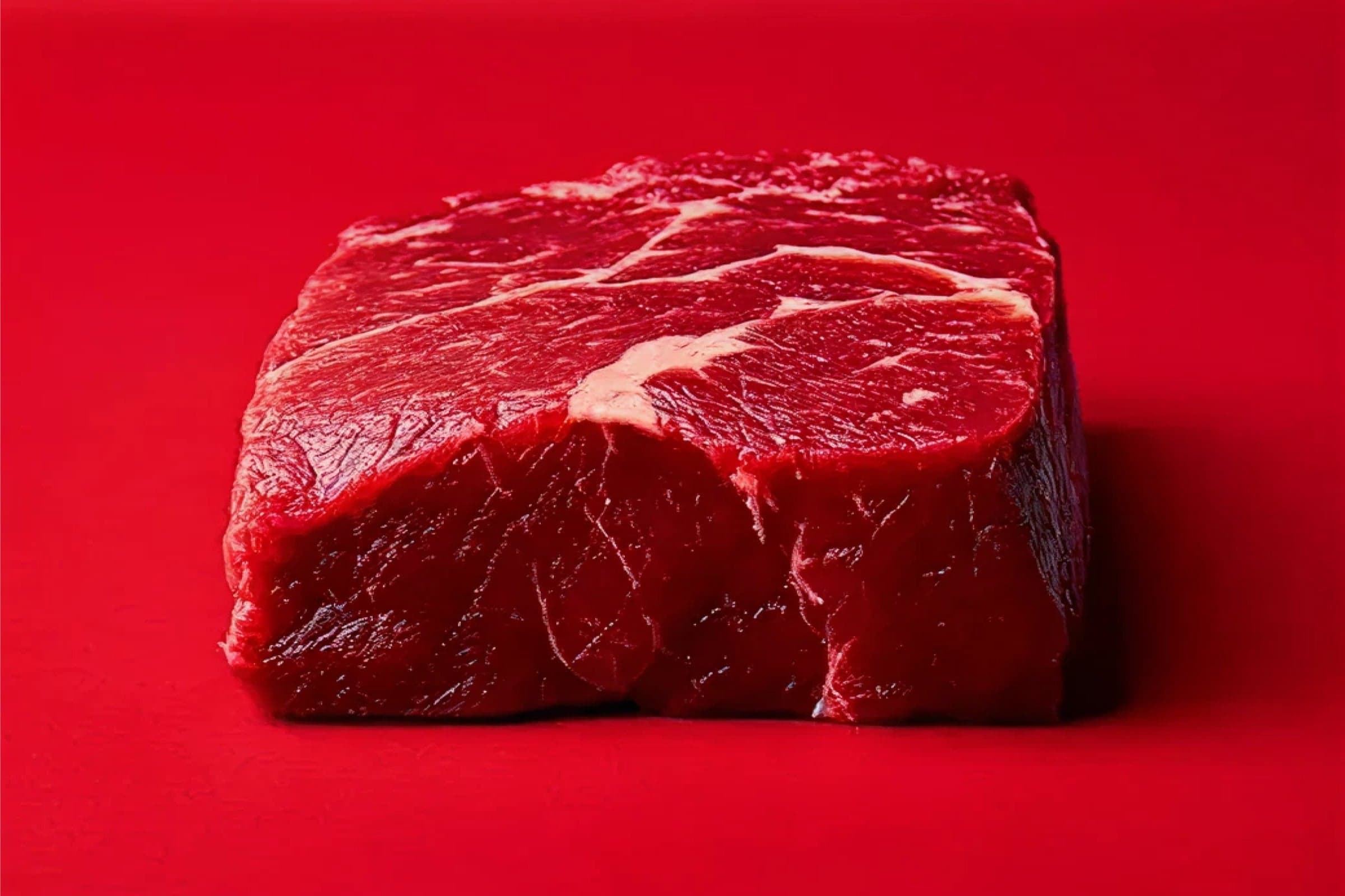 a piece of raw meat